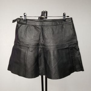 SOLD...  Newport News Vintage Leather Skirt